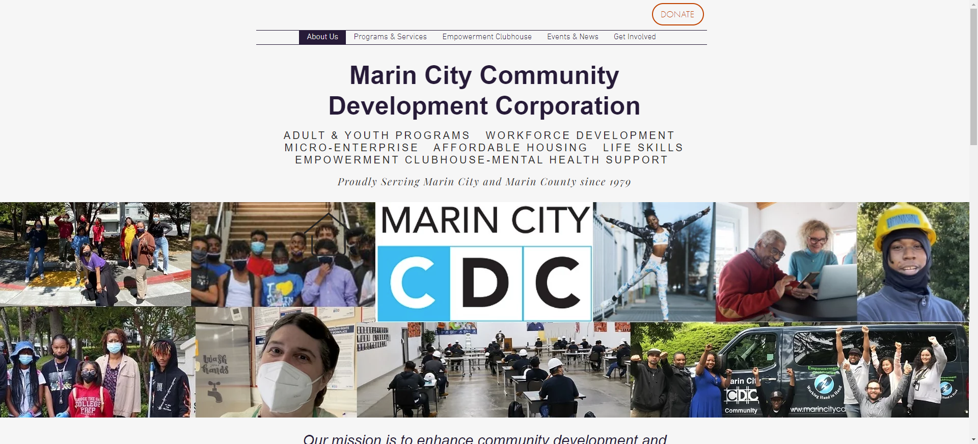 Marin City Community Development Corporation's website.